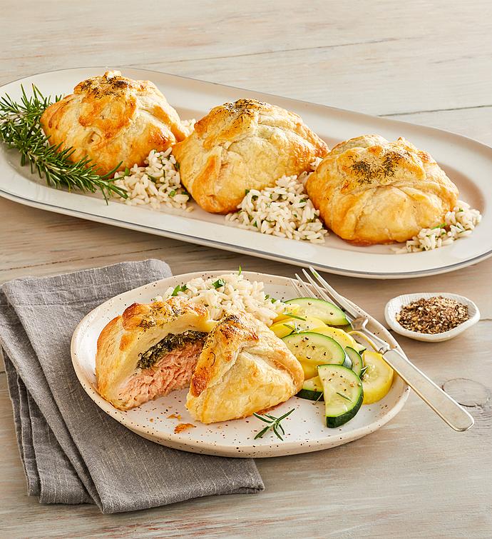 Salmon Wellington Entrées 