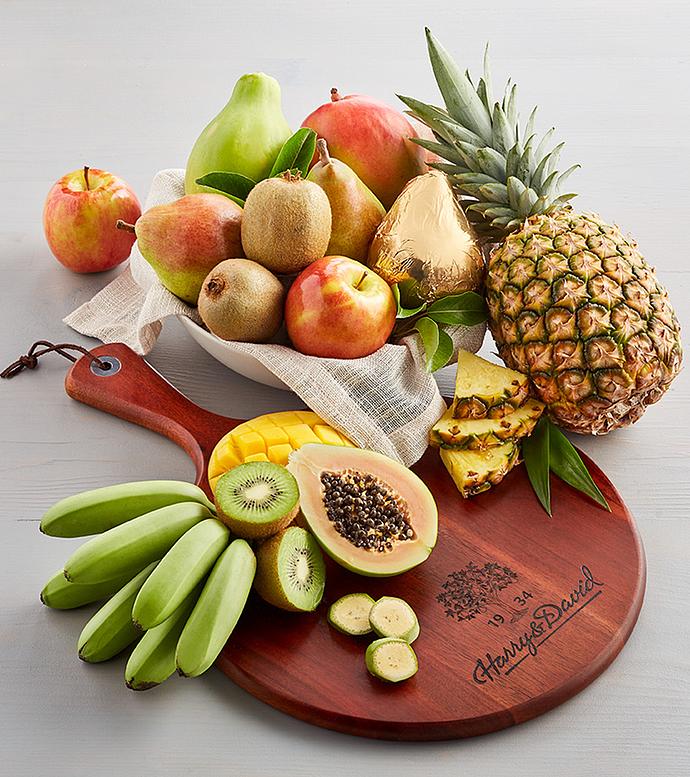 Fruit with Acacia Wood Cutting Board