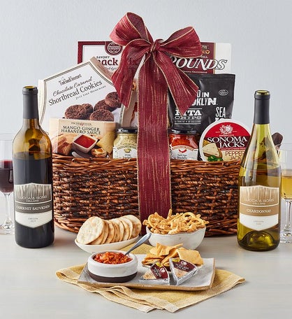 coffee and wine gift baskets