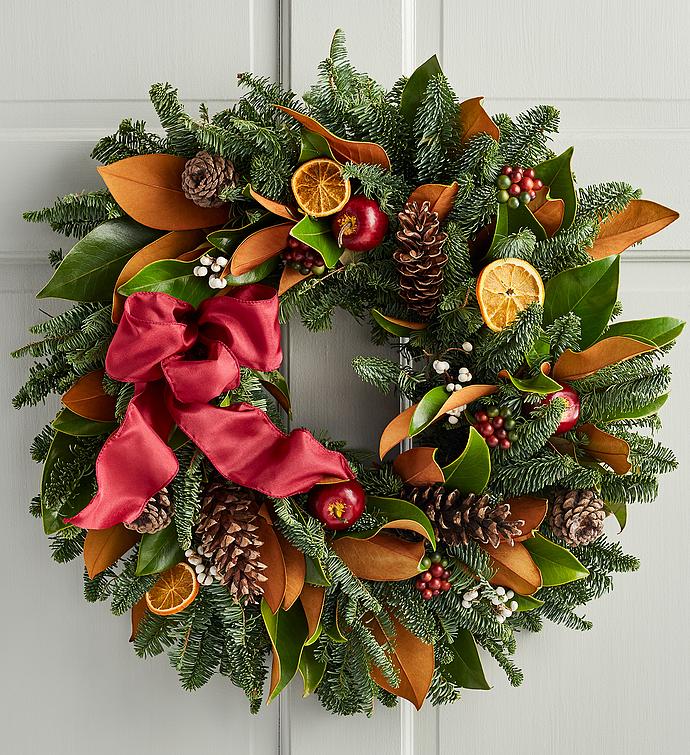 Holiday Magnolia Wreath