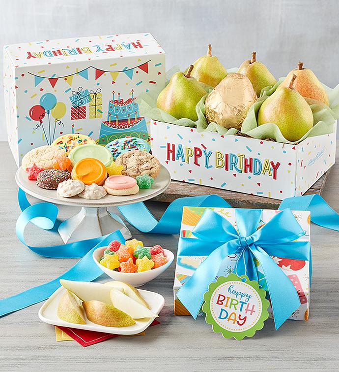 Royal Verano® Pears and Cheryl's Cookies Birthday Gift