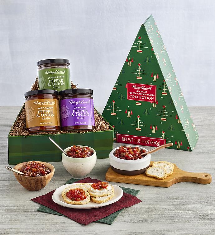 Relish in a Christmas Tree Gift Box 
