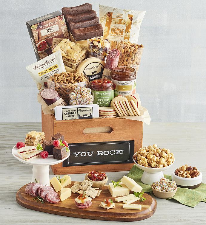 Grand "You Rock" Gift Basket