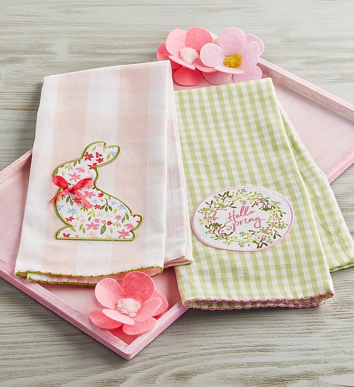 Easter Kitchen Towels   Set of 2