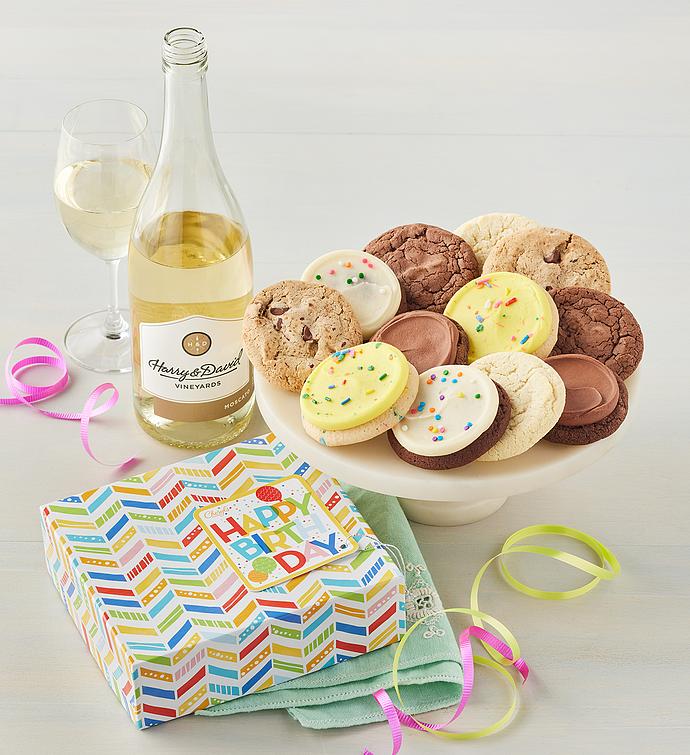 Cheryl's&reg; Birthday Cookies and White Wine