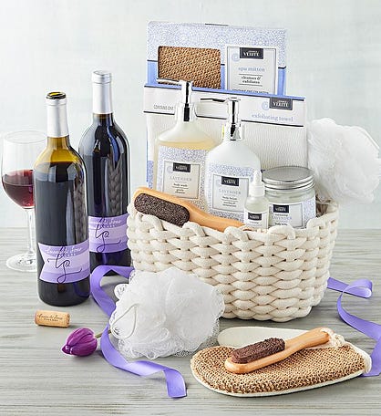 NEW Gift Basket Arrangement of Items for the Bath, Skin Care, Makeup for  Women