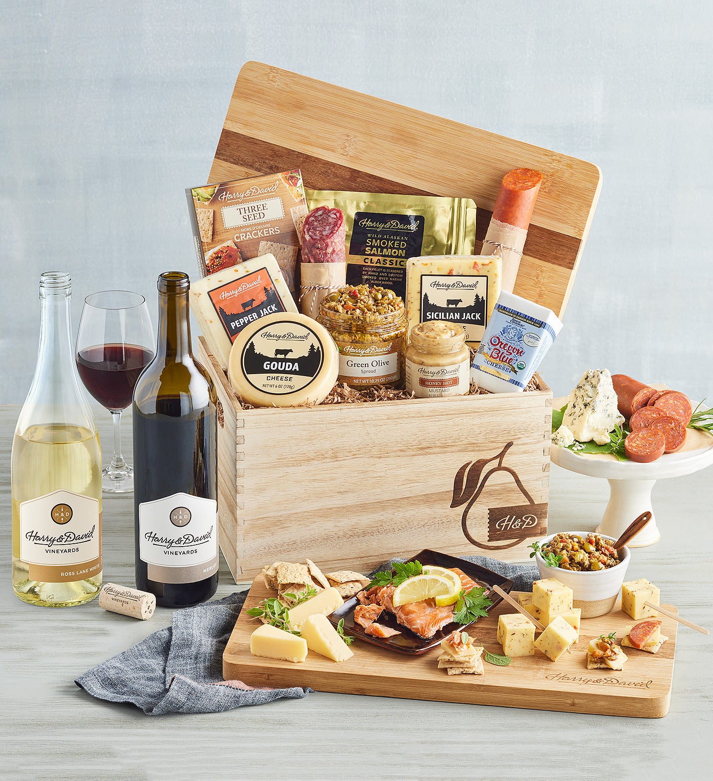 Flat Out Smoked Delights with Extras Gift Basket | Savvy Custom Gifts