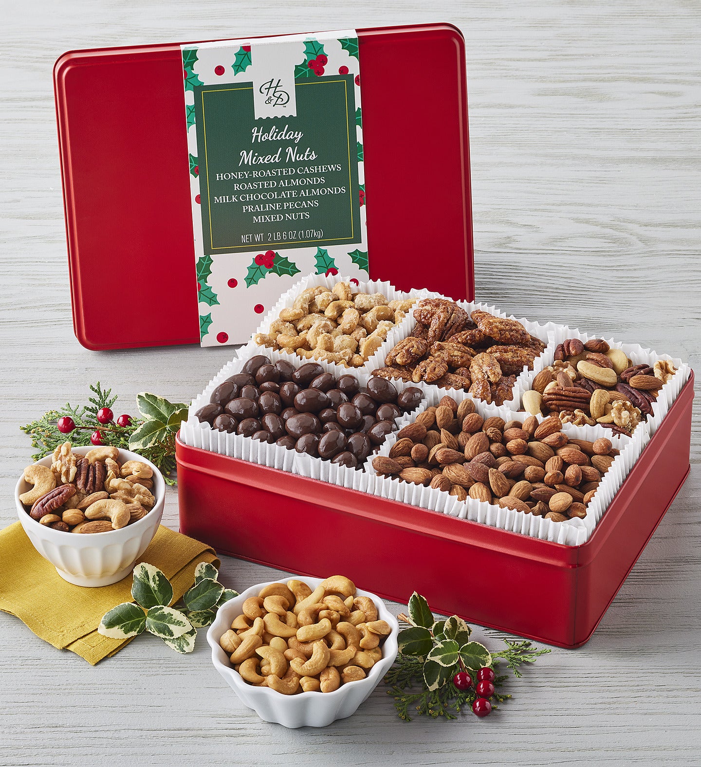 Authentic Tins & Trays, Nut Gift Sets