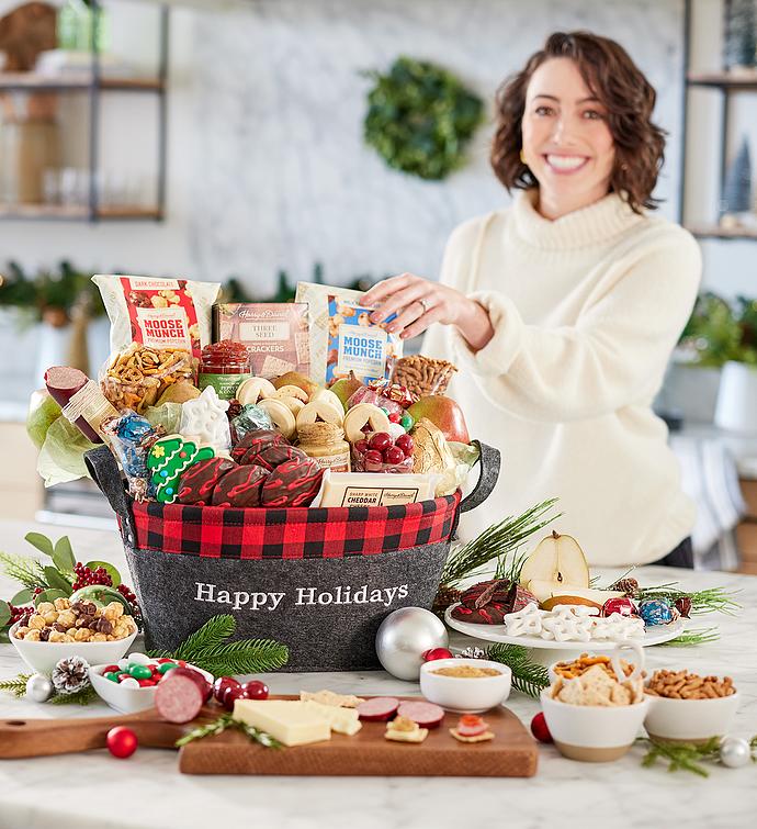 Happy Holidays Deluxe Basket