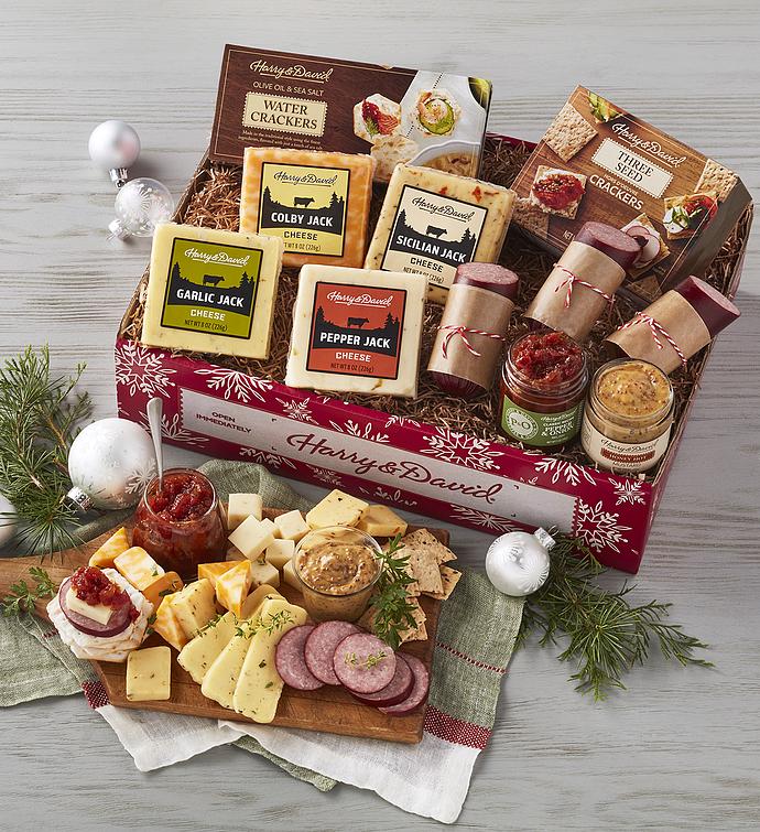 Grand Holiday Meat and Cheese Gift Box