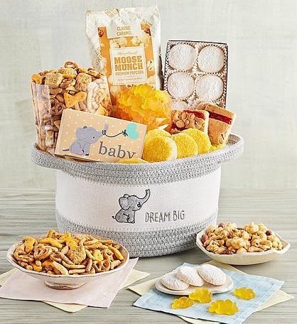 GreatArrivals Gift Baskets Baby's First Birthday, Large Baby Boy Birthday  Gift Basket, 7 Pound : : Grocery & Gourmet Food