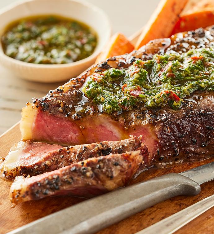 USDA Choice New York Strip Steak   Two 10 Ounce