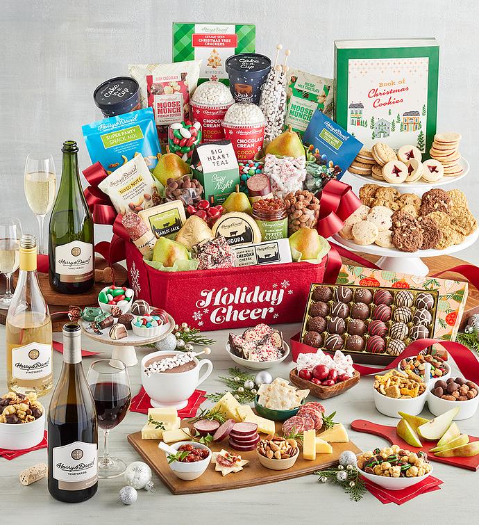 Christmas Delights Wine Gift Basket – Christmas gift baskets – New