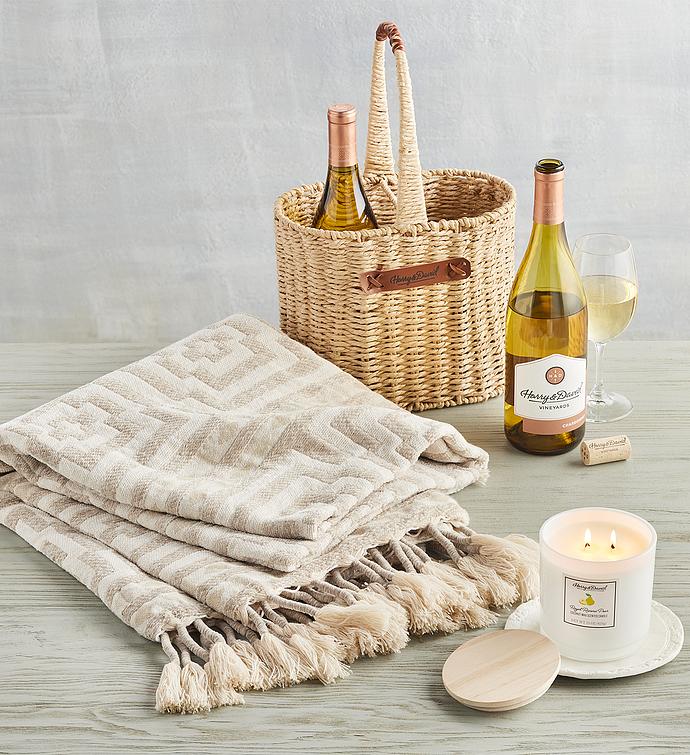 Relaxing Self Care Gift with Wine