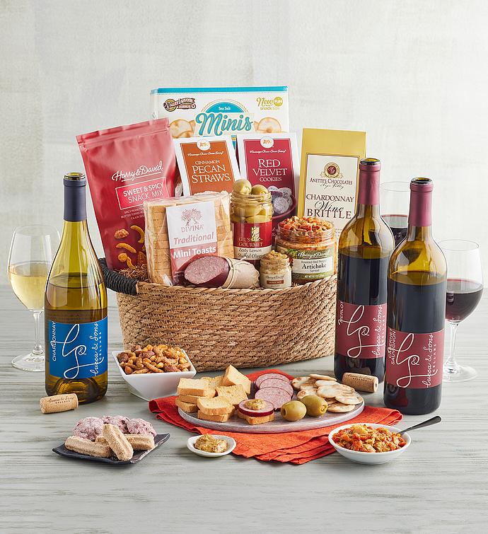 Lucca & Sons™ Deluxe Wine Lover's Gift Basket