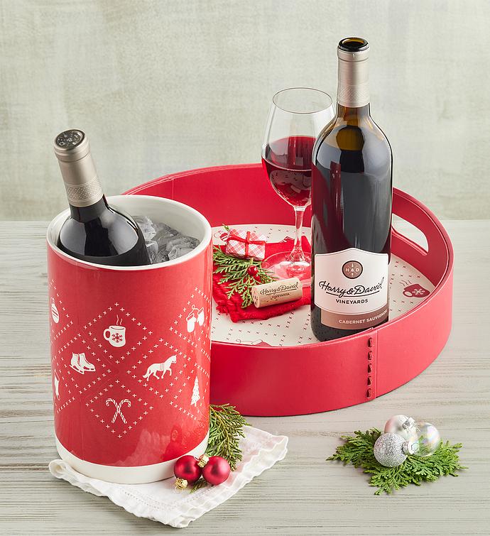 Holiday Wine Chiller Gift Set