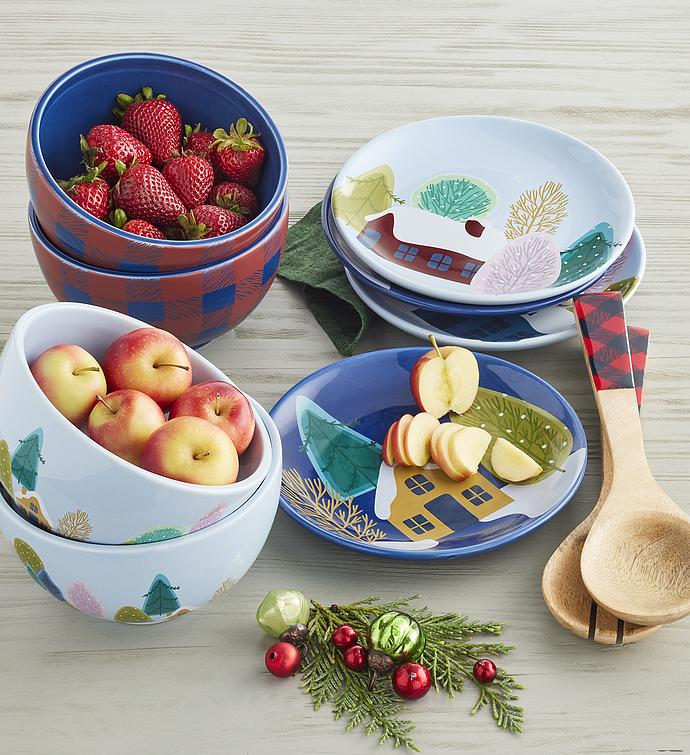 Holiday Winter Scene Serving Bundle