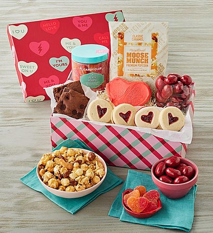 Sweets For My Valentine Popcorn And Candy Gift by