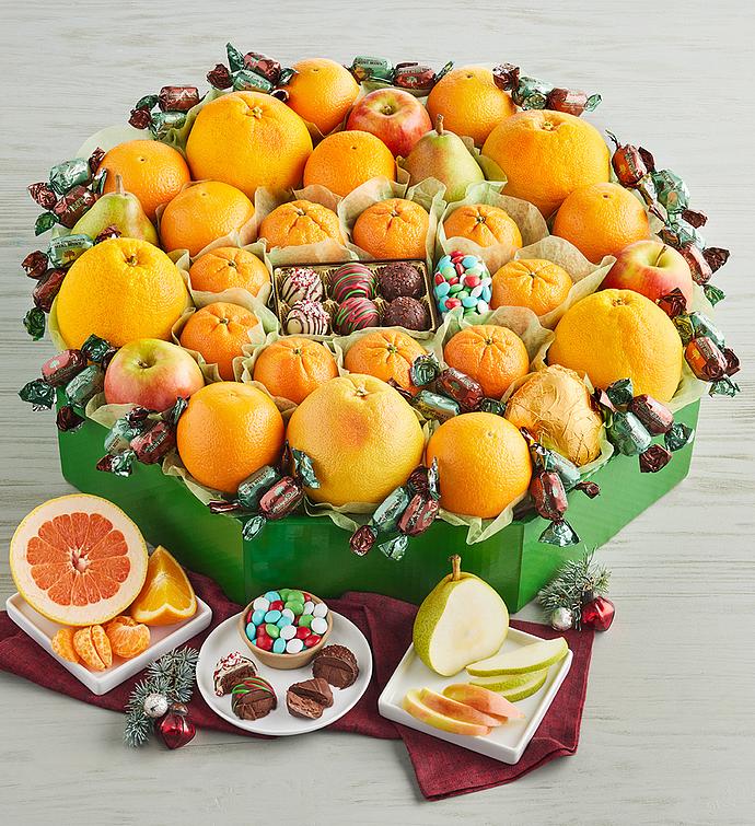 Grand Holiday Fruit Wreath