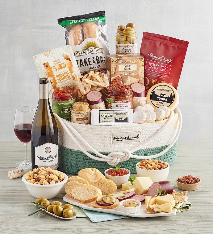 Market Tote with Wine 