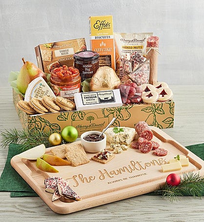 Specialty Christmas Banquet with Personalized Cutting Board