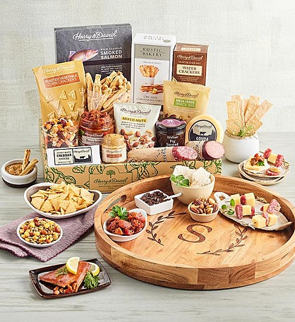 Personalized Tray with Sweet and Savory Treats 