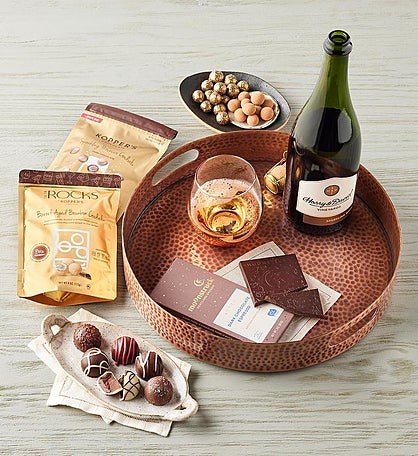 Savor and Celebrate Gift Box with Copper Tray