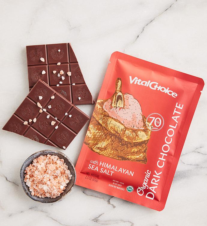 Organic Dark Chocolate Bar with Himalayan Sea Salt