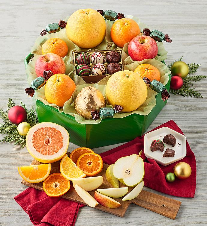 Holiday Fruit Wreath