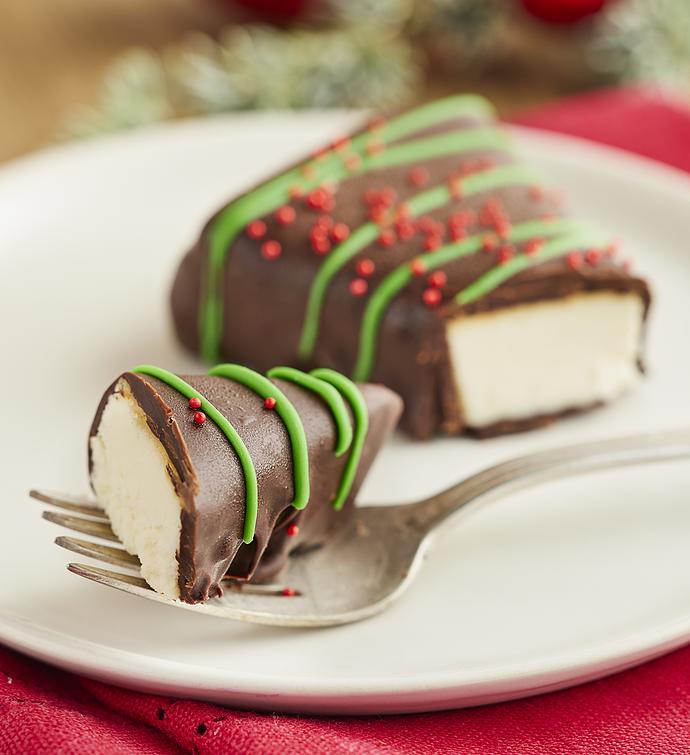 Christmas Tree Cheesecakes