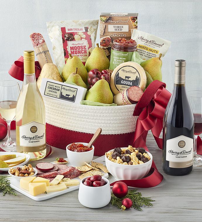 Season's Best Gift Basket with Wine