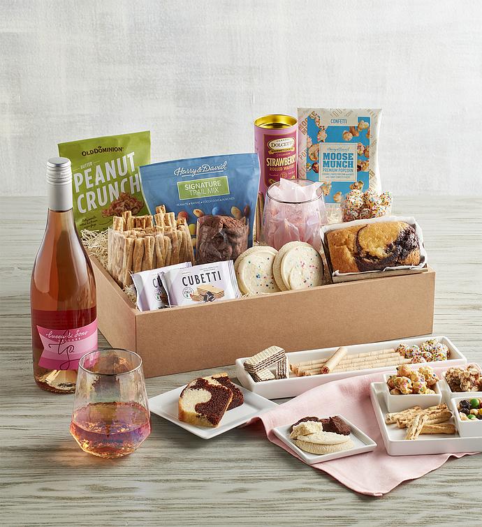 Deluxe Sweet Celebration Rosé Wine Gift