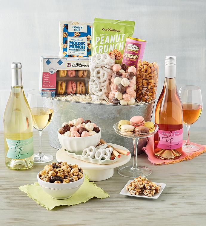 Lucca & Sons Cellars™ Wine and Sweets Basket