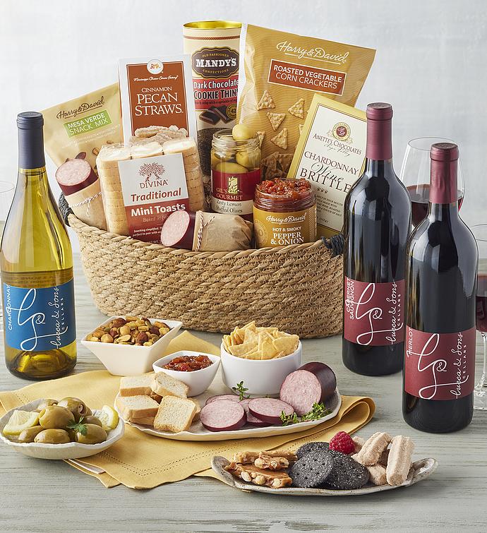 Lucca &amp; Sons™ Deluxe Wine Lover&#x27;s Gift Basket