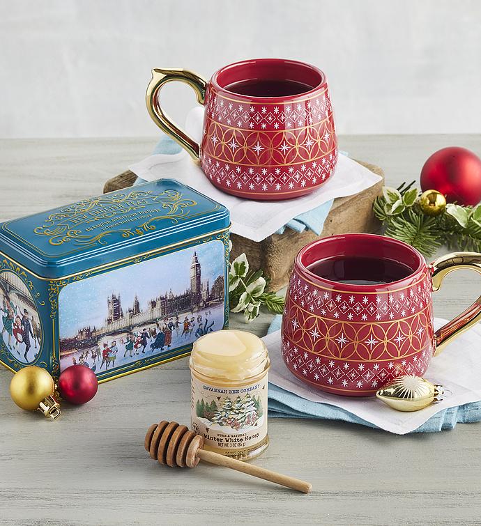 Holiday Tea and Mugs Gift