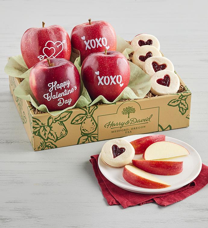 Valentine's Day Apples and Cookies