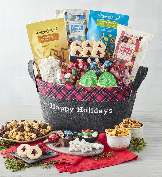 Happy Holidays Classic Basket