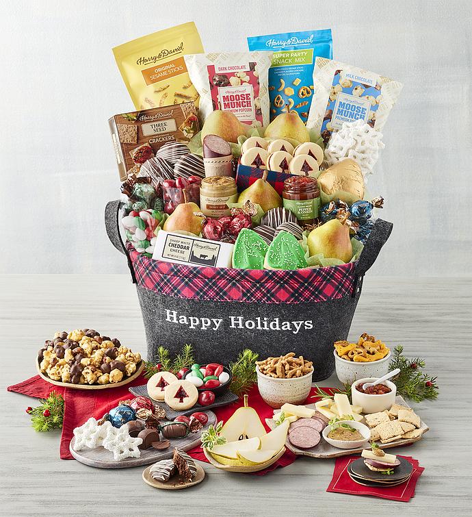 Happy Holidays Deluxe Basket