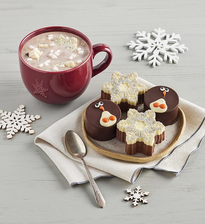 Winter Belgian Chocolate Hot Cocoa Bombs