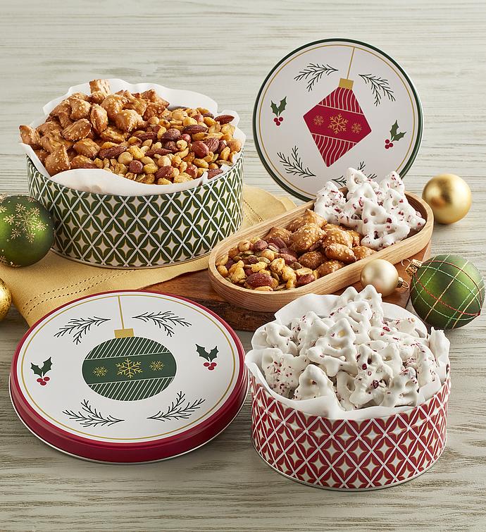 Assorted Holiday Snack Tins