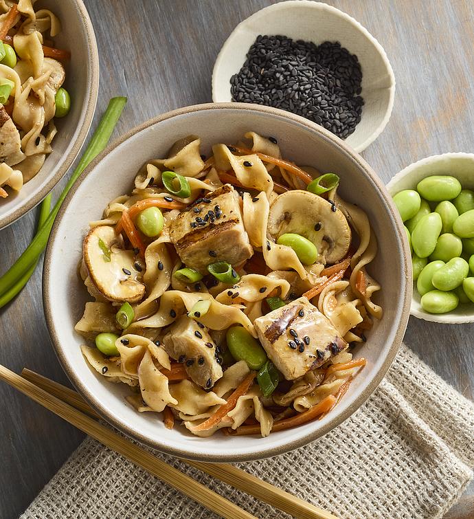 Asian-Style Noodles with Grilled Chicken