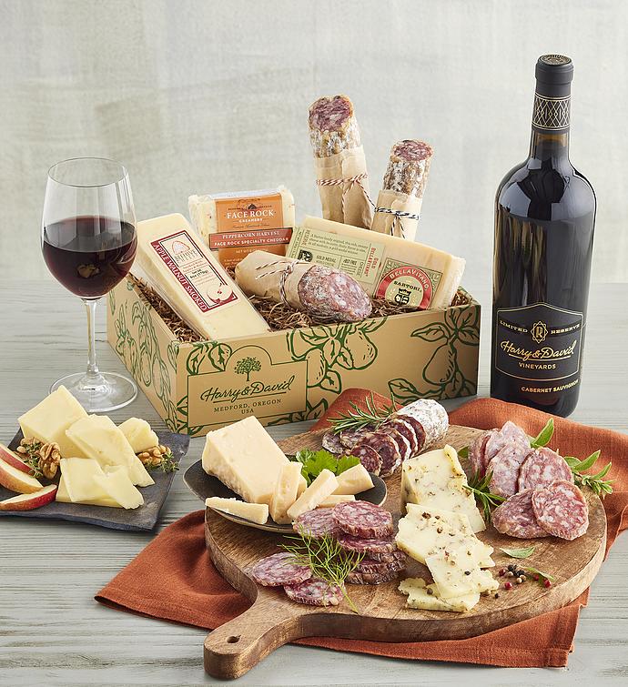 Charcuterie and Cheese Assortment with Harry &amp; David™ Reserve Wine 