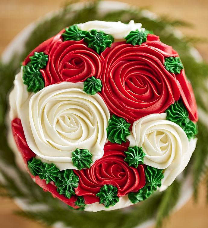 Holiday Rose Chocolate Cake