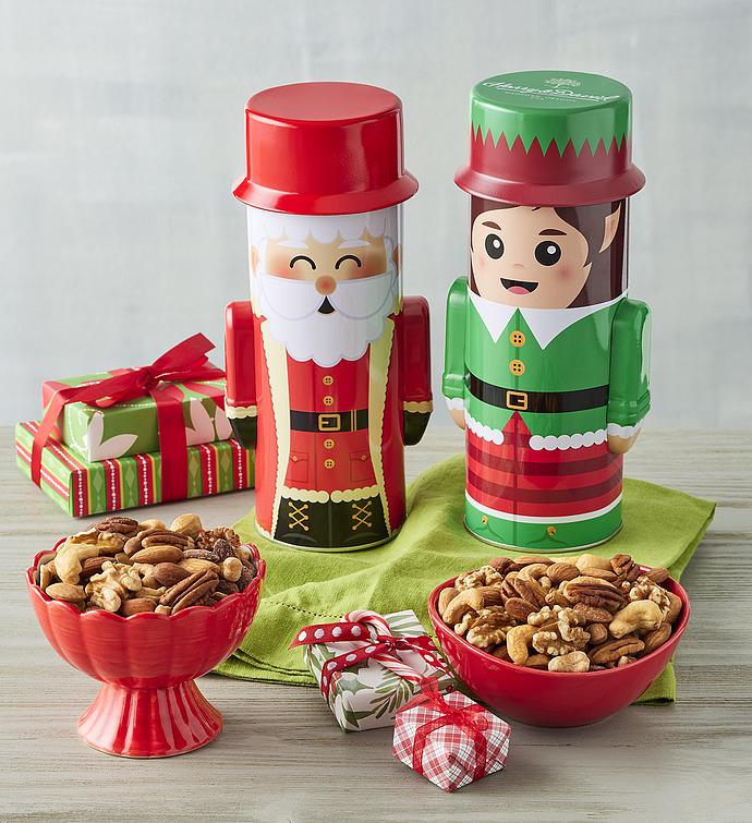 Holiday Mixed Nuts Gift Tin Duo