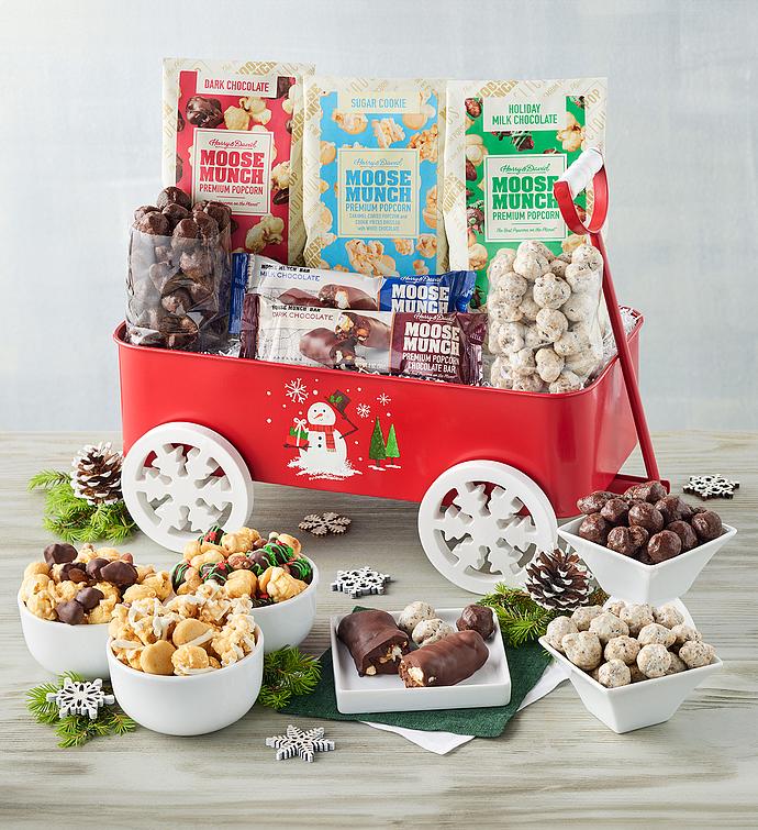 Moose Munch® Holiday Red Wagon Gift