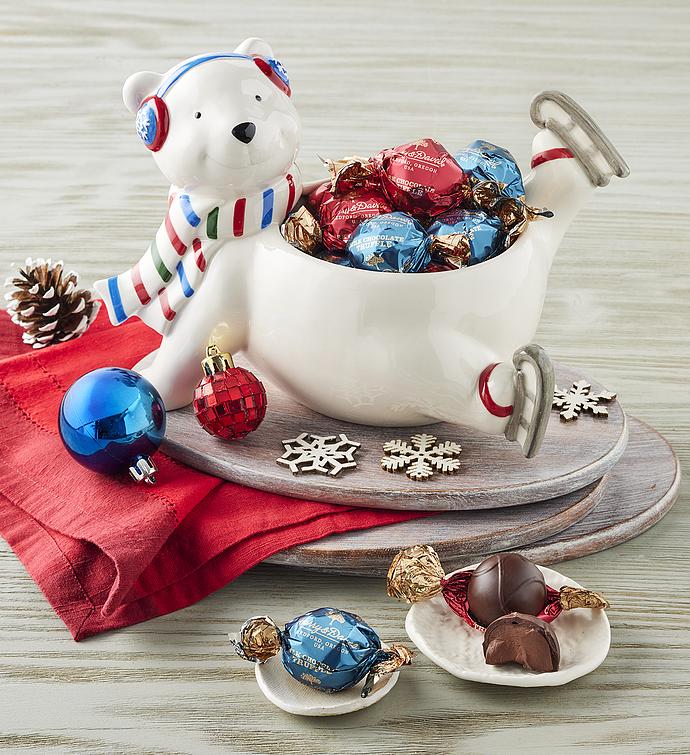 Polar Bear Candy Dish with Treats