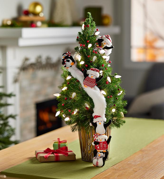 The Penguin Slide Christmas Tree