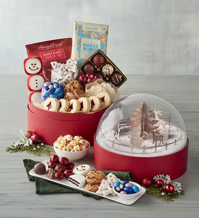 Snow Globe Gift Box of Holiday Treats