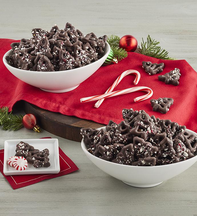 Bear Creek Snacks™ Chocolaty Peppermint Tree Pretzels 2 Pack