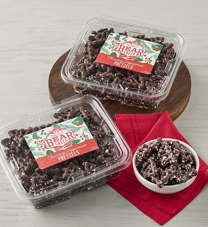 Bear Creek Snacks™ Chocolaty Peppermint Tree Pretzels 2 Pack